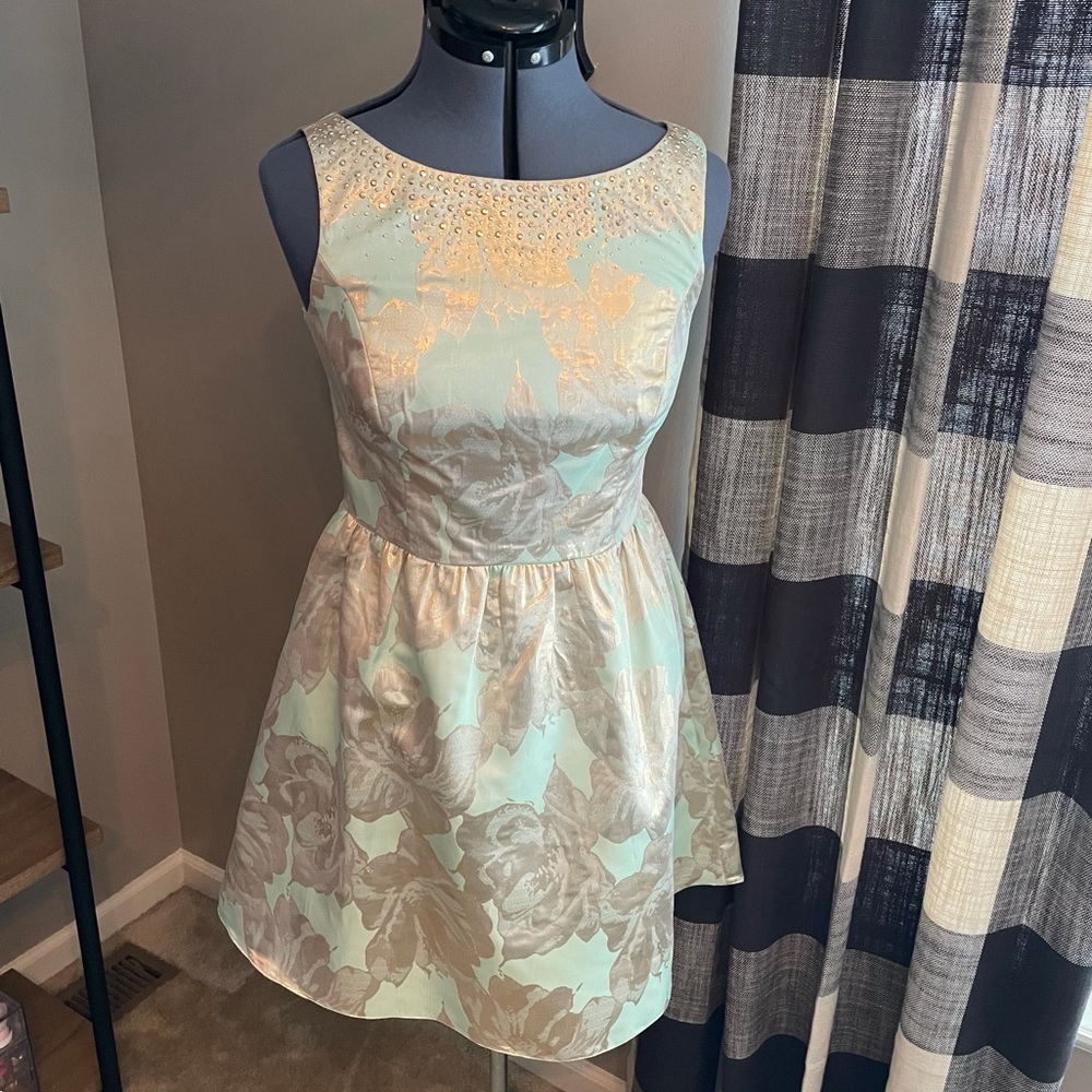 Aidan Aidan mattox jacquard cocktail dress